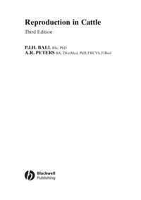 Reproduction in Cattle (ENG)